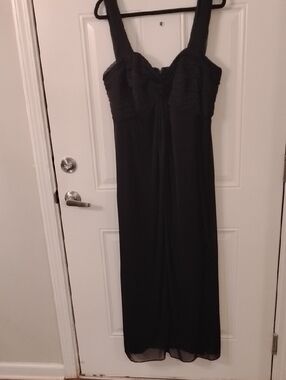 Scarlett Black Sleeveless Maxi Dress - Elegant Evening Dress 100% Polyester